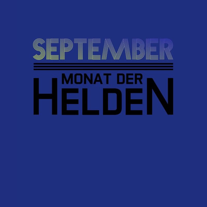 September - Monat der Helden - Geburtstags Design