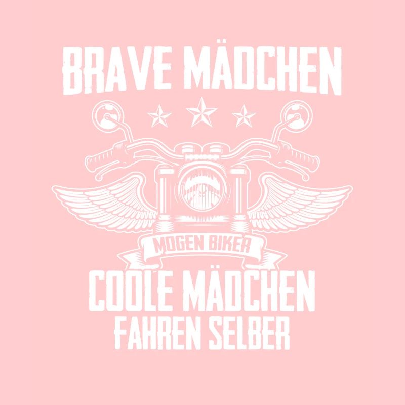 Brave Mädchen Motorrad