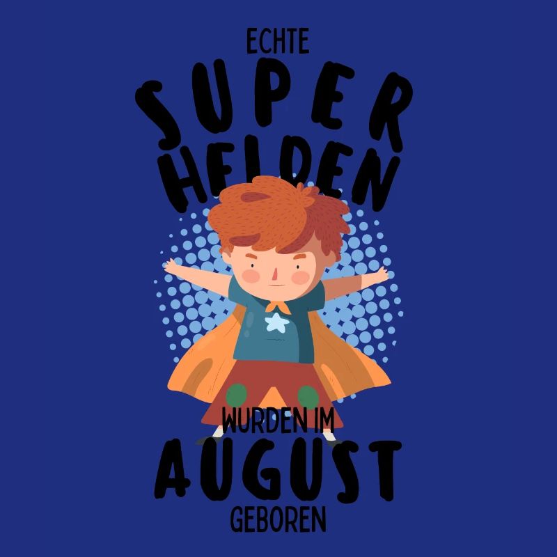 Echte Superhelden wurden im August geboren Junge