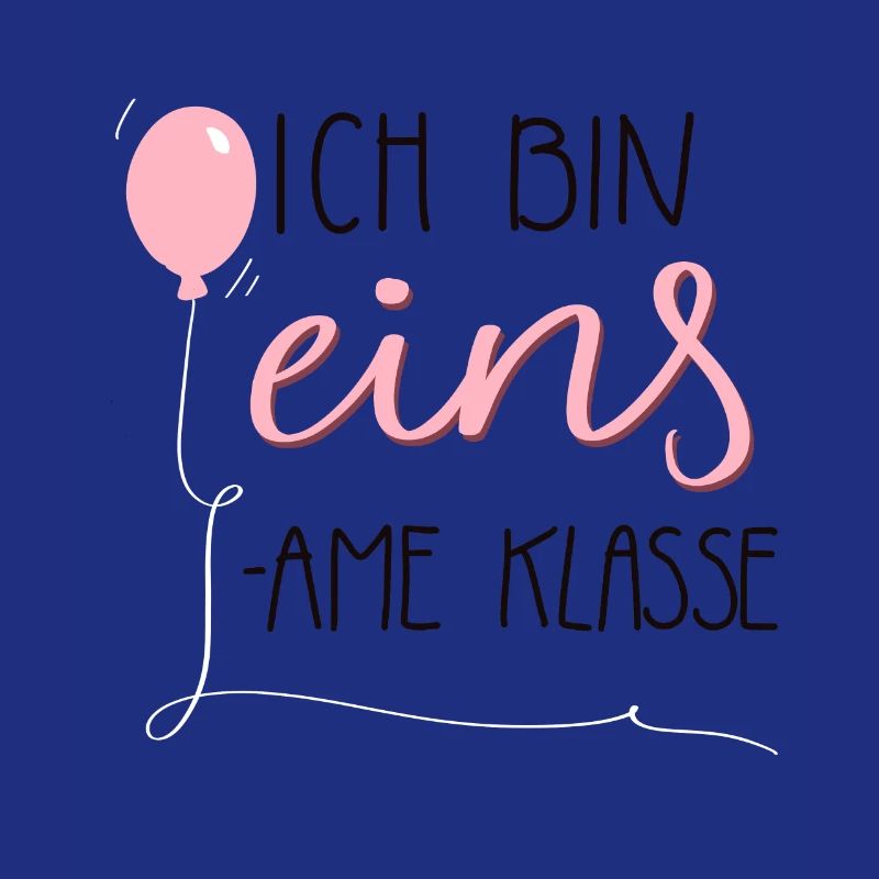 Ich bin eins - einsame klasse pink 1. Geburtstag