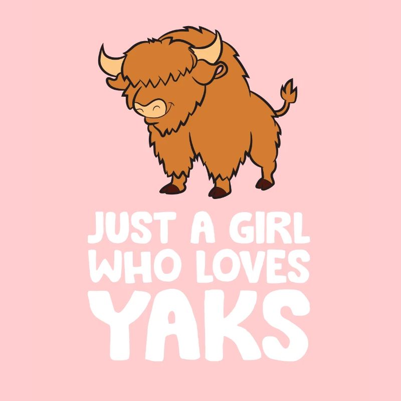 Nur ein Mädchen, das Yaks liebt