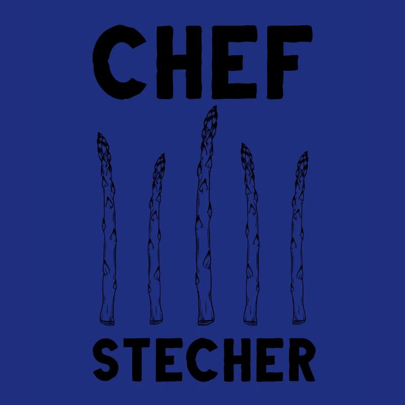 Chefstecher Spargelstecher Spargelernte Bauer