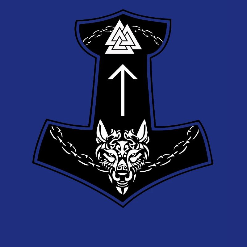 Wikinger Zeichen Fenrir Fenriswolf Wolf Kind Loki
