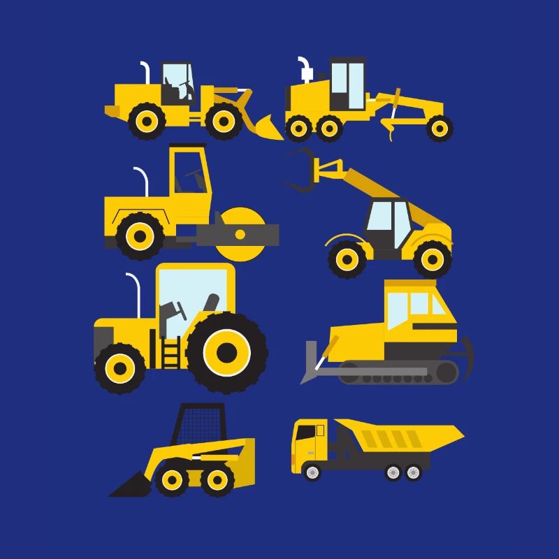 Construction Excavator Collection Funny Constructi