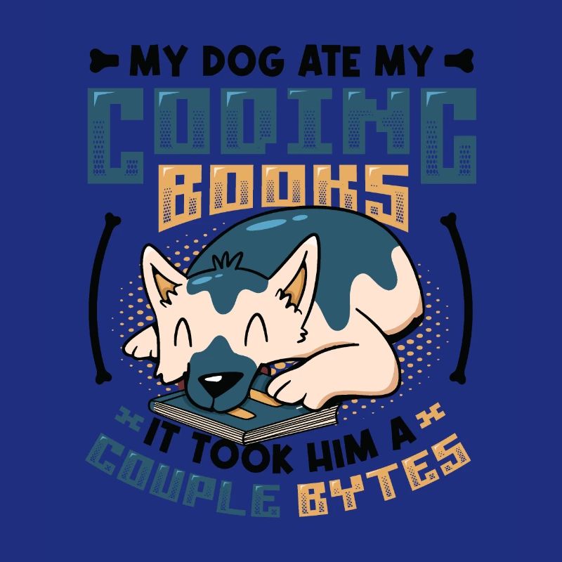 Dog Bytes Code Programmation de blagues informatiques