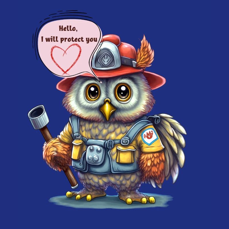 Feuerwehrmann, ich werde dich beschützen, Eule