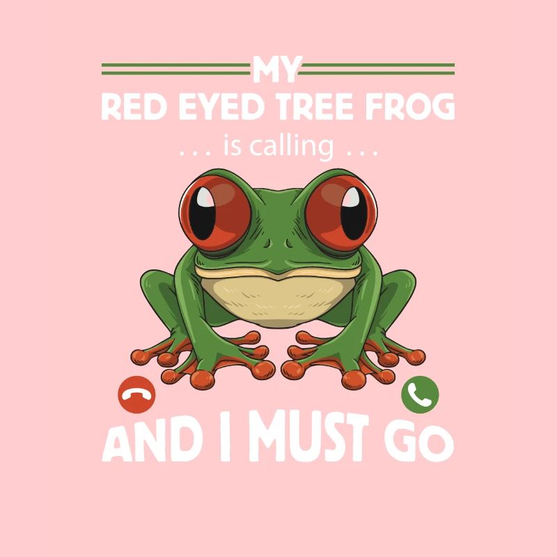 Conception de grenouille aux yeux rouges pour un chasseur de grenouilles