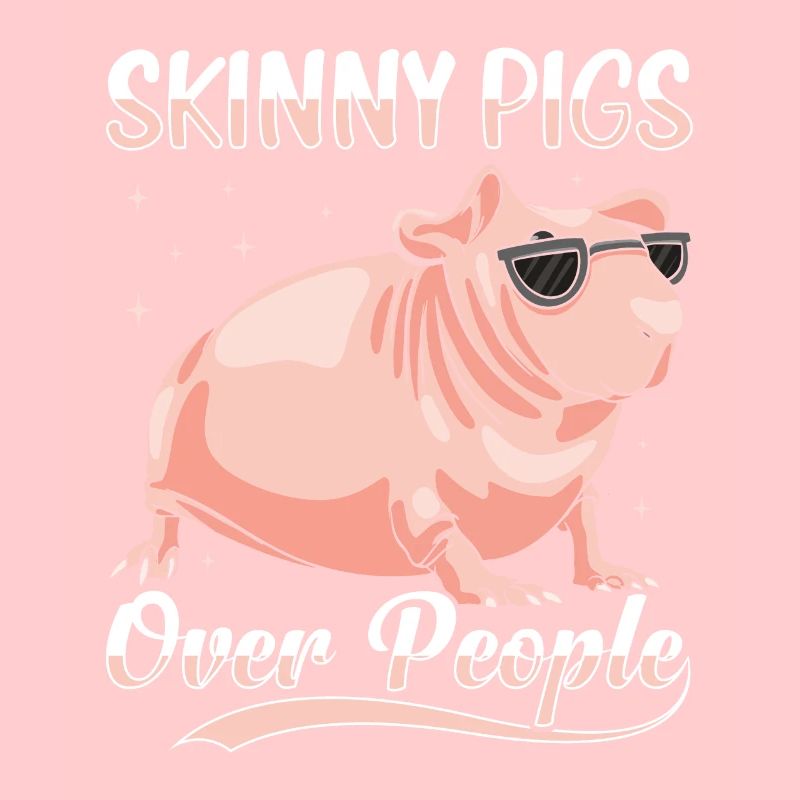 Cochon d’Inde sans poils Cochon maigre