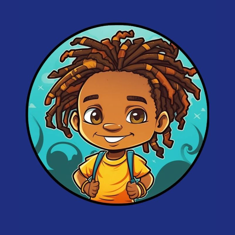 Afro Schwarz Kind Junge Mädchen Empowerment Dreadl