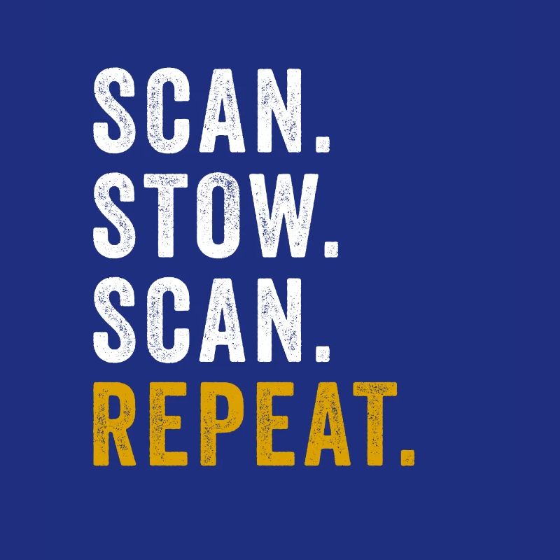Scan Stow Scan Repeat Cool Flex Driver Humor Wortspiel