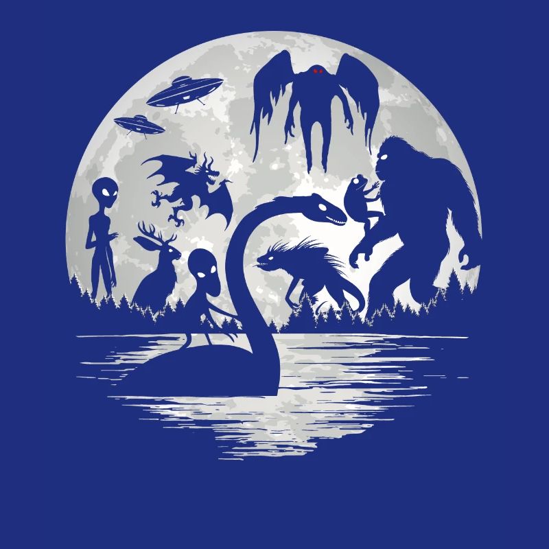 Bigfoot Mothman Jersey Devil Alien Cryptids