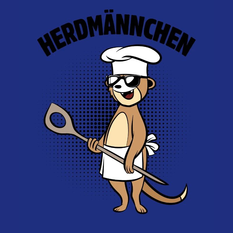 Herdmännchen - Erdmännchen mit Kochlöffel