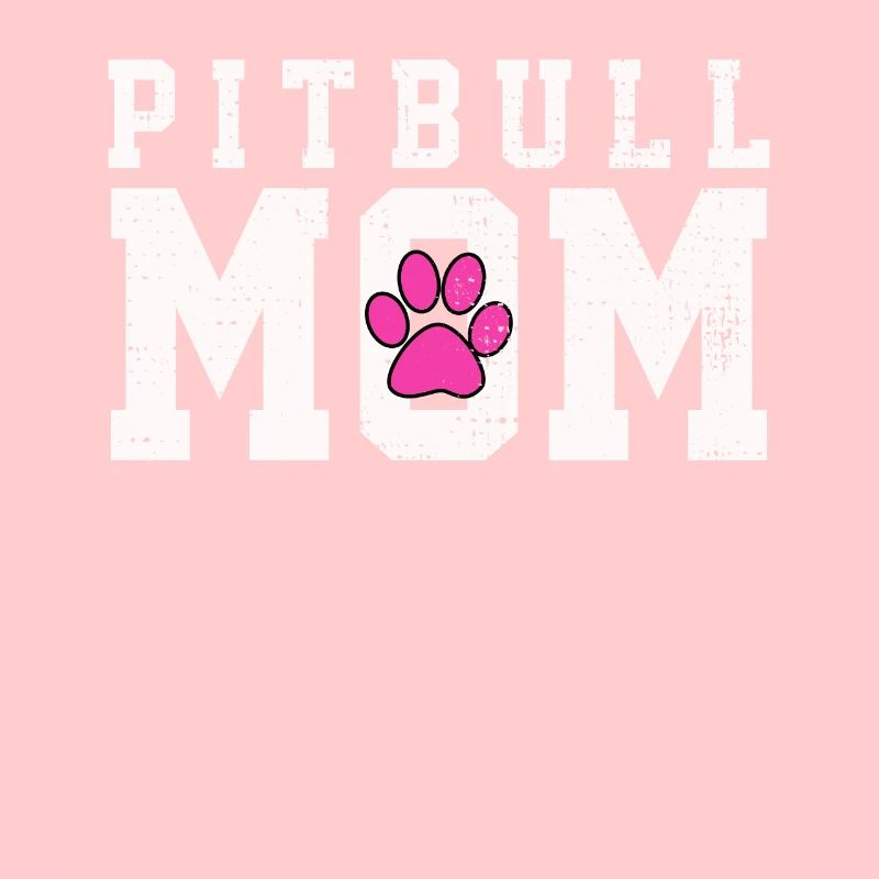 Pitbull Mom Artistic Love Heart Expression