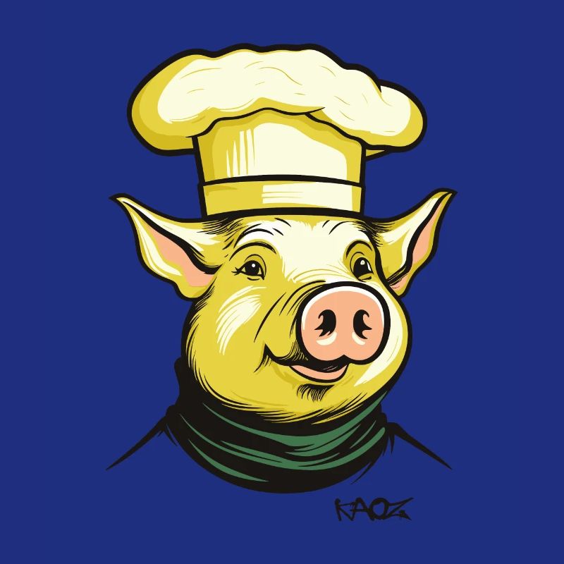 Drôle Cool Chef Cochon Chef