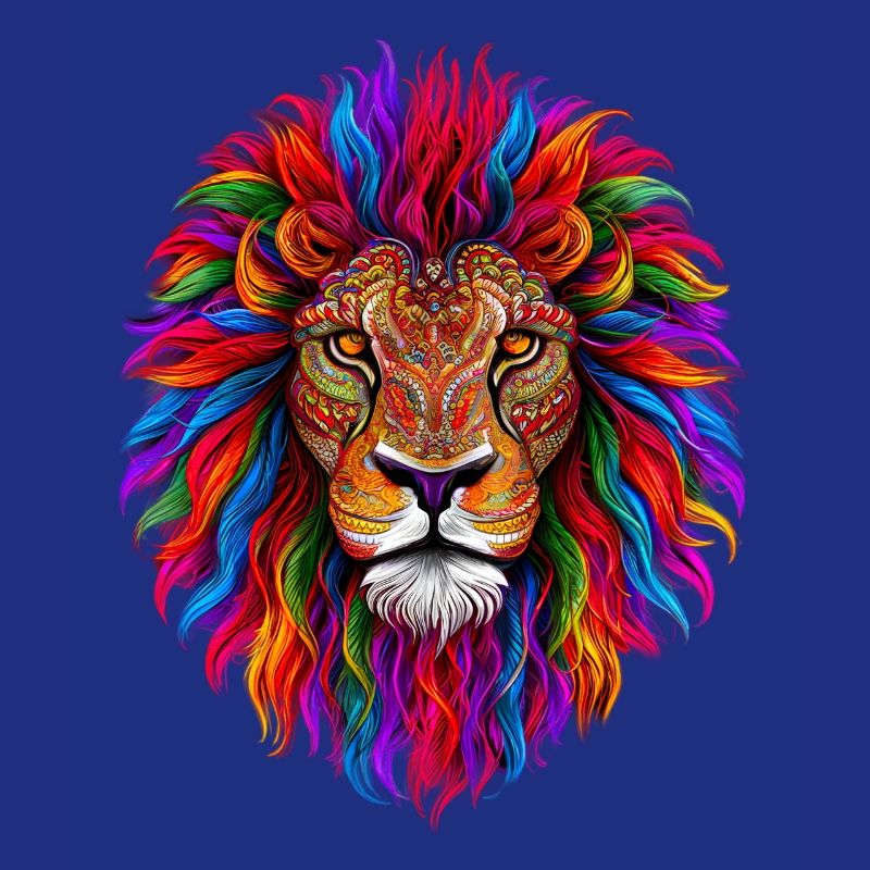 Psychedelischer Löwe