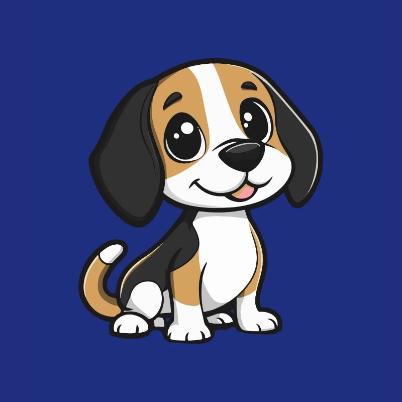 Beagle chien bande dessinée mignon