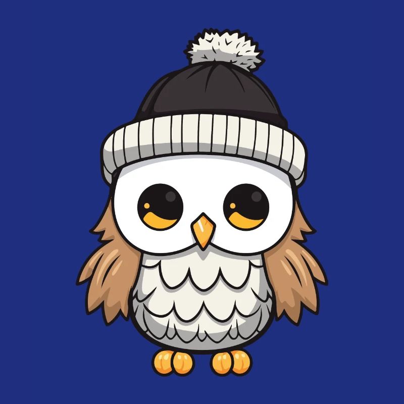 Owl Winter Comic Hat
