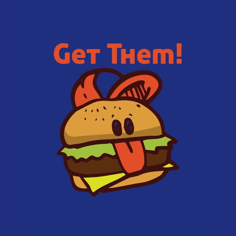 Het rundvleesgift van het hamburger smakelijke vlees eet