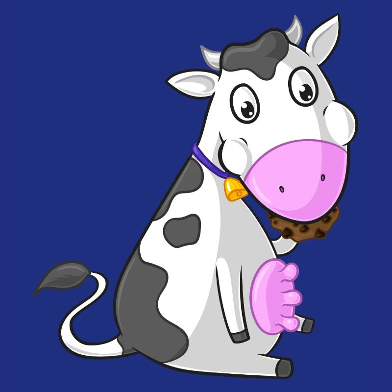 Comic-grignotant vache