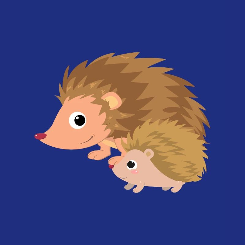 Hérisson avec bébé hérisson