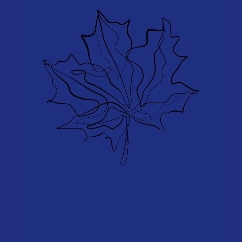 Canada Feuille d’érable - one line drawing