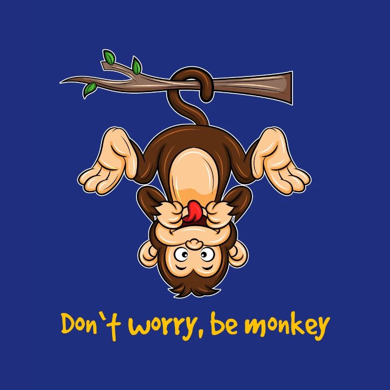 Monkey Monkey Monkeys Dont worry Zoology Gift