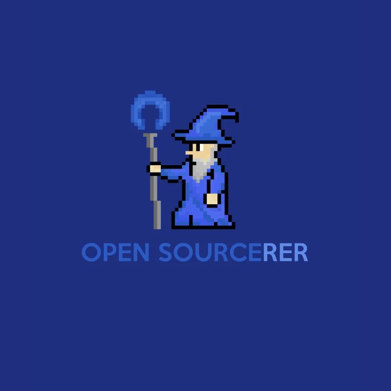Open Source Sorcerer Programmierer T-Shirt