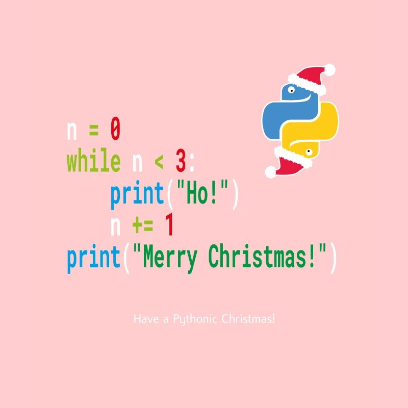 Ho! Ho! Ho! - Merry Christmas -Python Geek Shirt