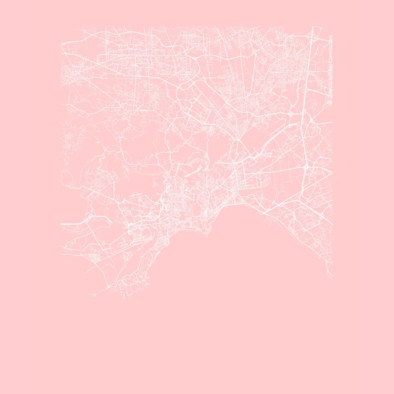 Minimal Neapel Stadtplan und Straßen
