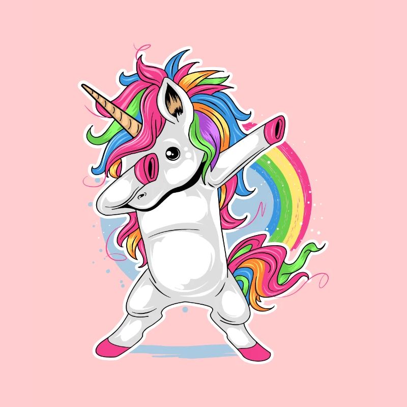 Einhorn Comic Dapping