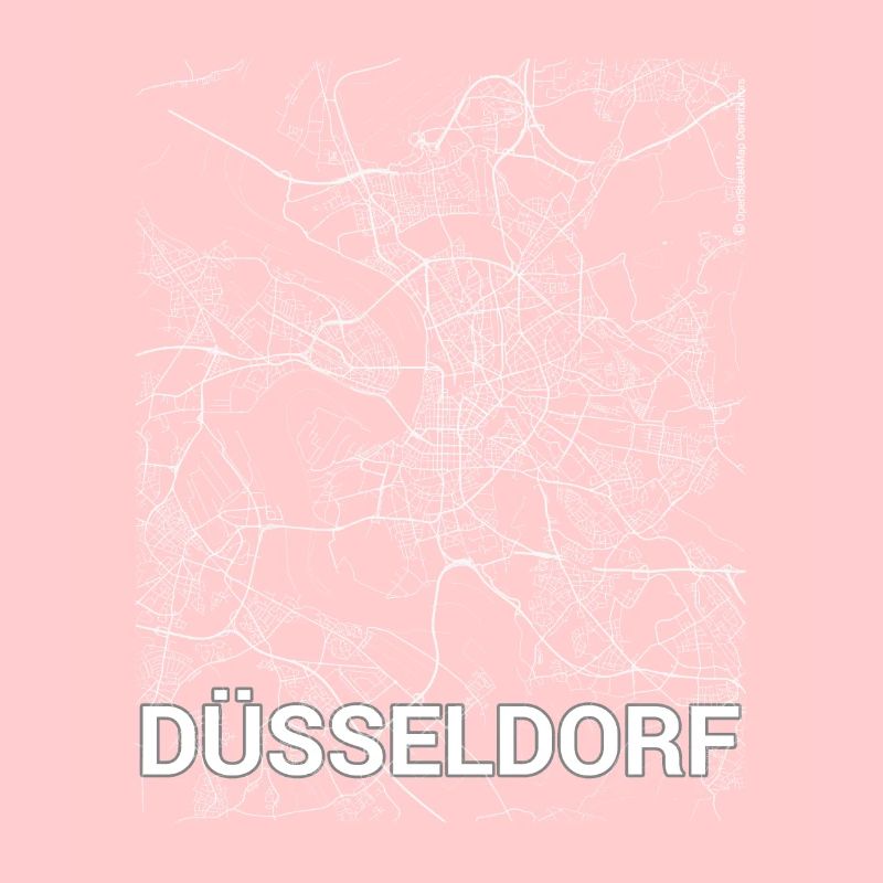 Plan et rues de la ville de Düsseldorf