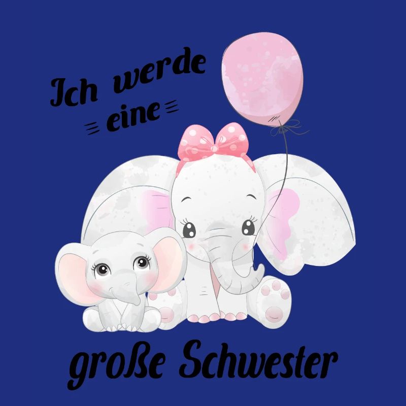 Nachwuchs verkünden Ich werde große Schwester 2022