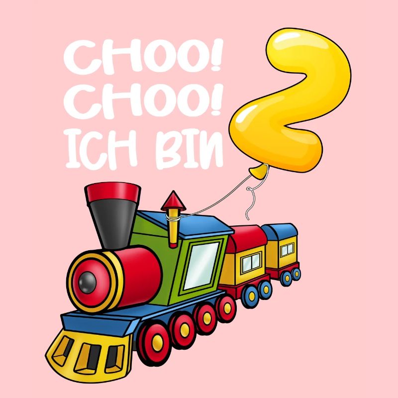 Choo Choo Ich Bin 2 Jahre alt Zug Junge Geburtstag
