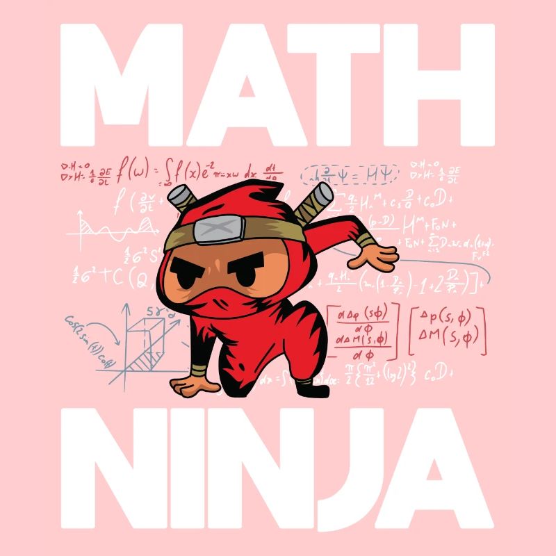Funny Math Ninja For Mathematics Teacher Student