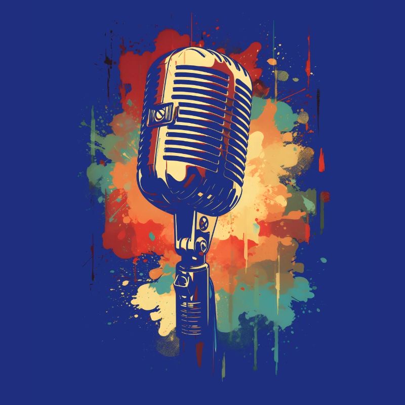 Microphone Couleur classique Splash