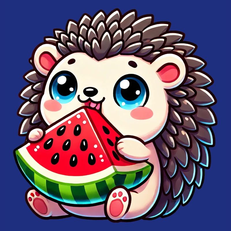 Hérisson avec conception de fruits d’été de pastèque