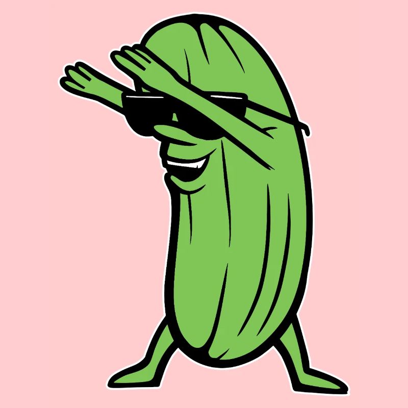 Dabbing Concombre Dabbing Dab Danse Hip-Hop Danse Pose