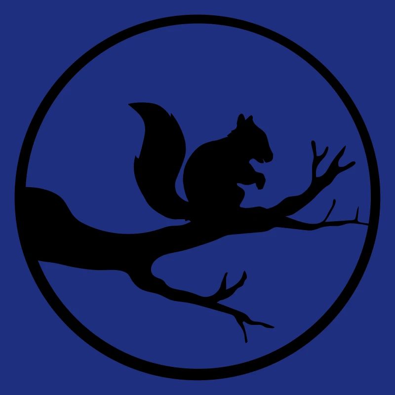 round moon circle night shadow branch black eichhoe