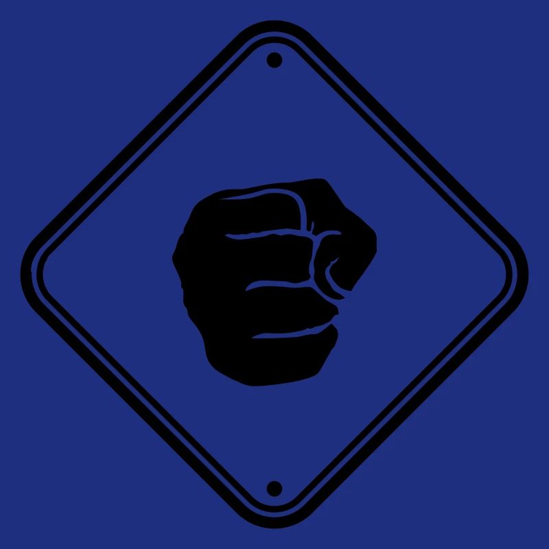 attention battant signe alerte alerte zone huit