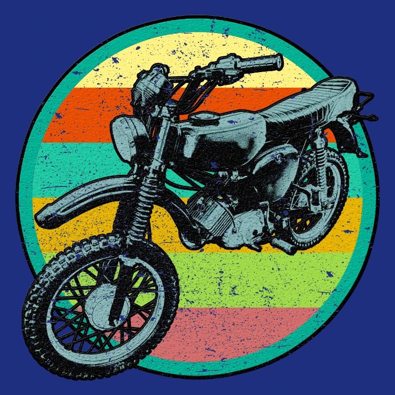 Patch de relief rétro pour cyclomoteur 3D look usé