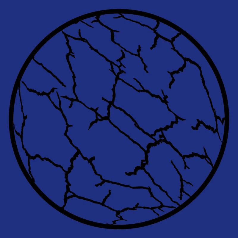 Cracks Pattern Planet Ball