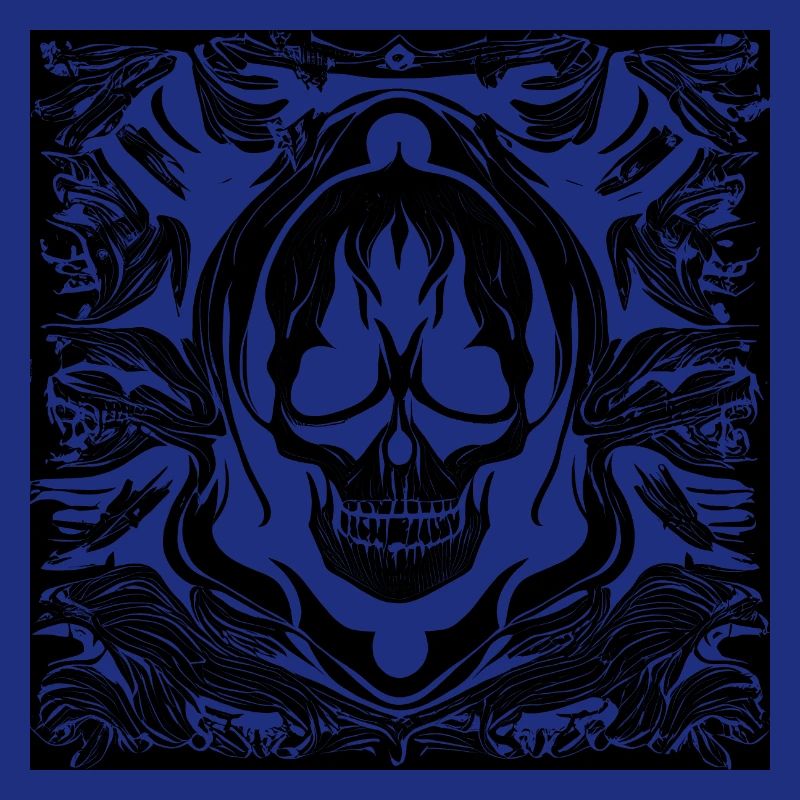 Halloween- oder Horror- Totenschädel mit Ornamente