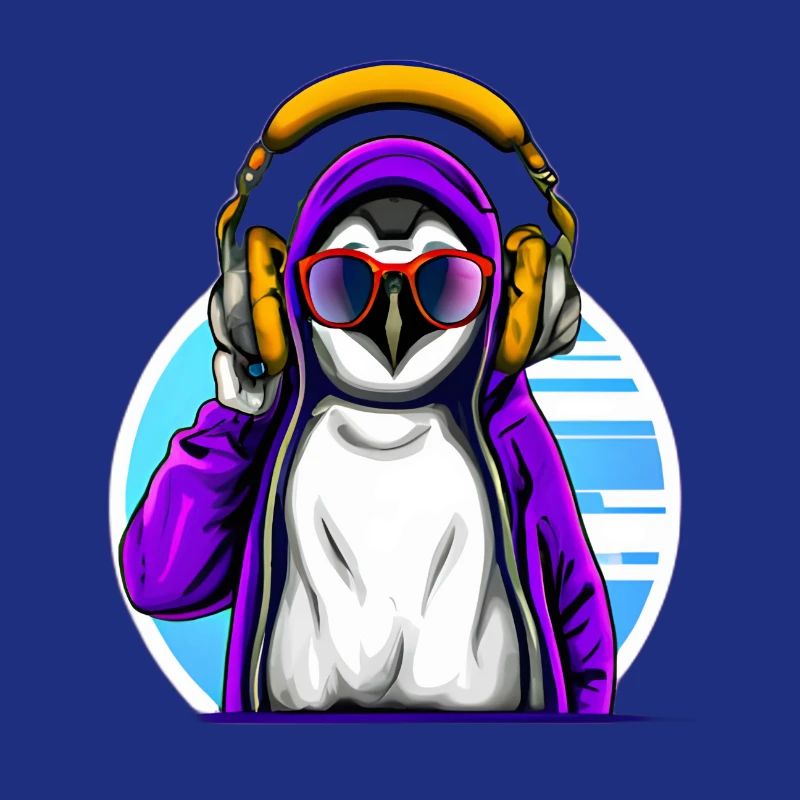 Cooler Pinguin mit Pullover