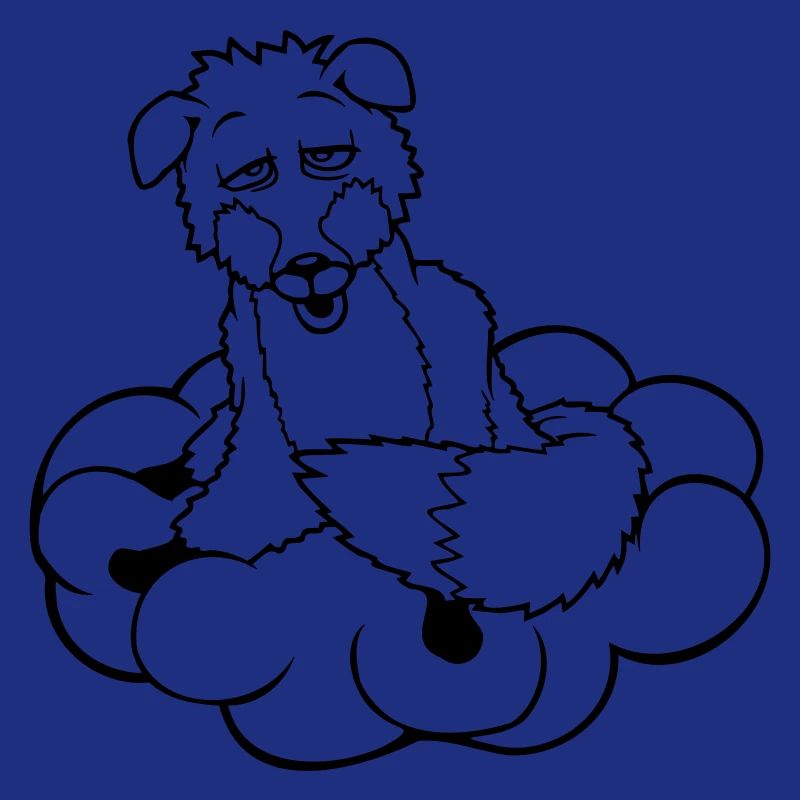 Fox On Cloud Tired Confused Dazed Crazy