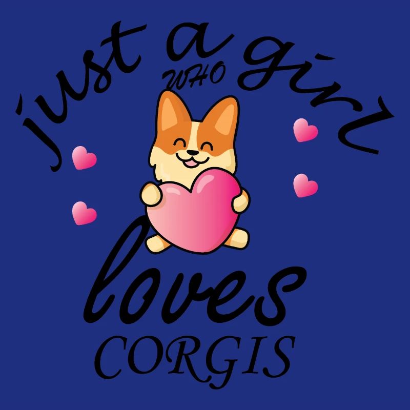 nur ein Mädchen, das Corgis liebt
