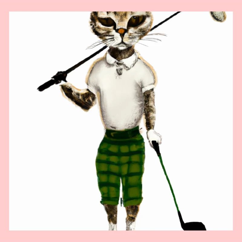 Golfkatze als Model