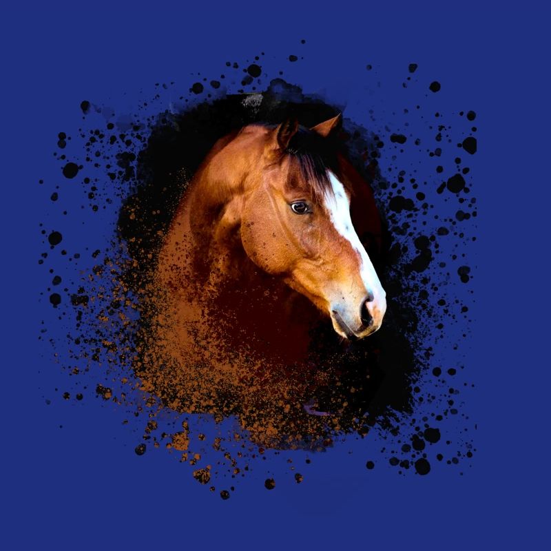 Haflinger, Pferd,Pony, Braun,beige, graffiti,braun