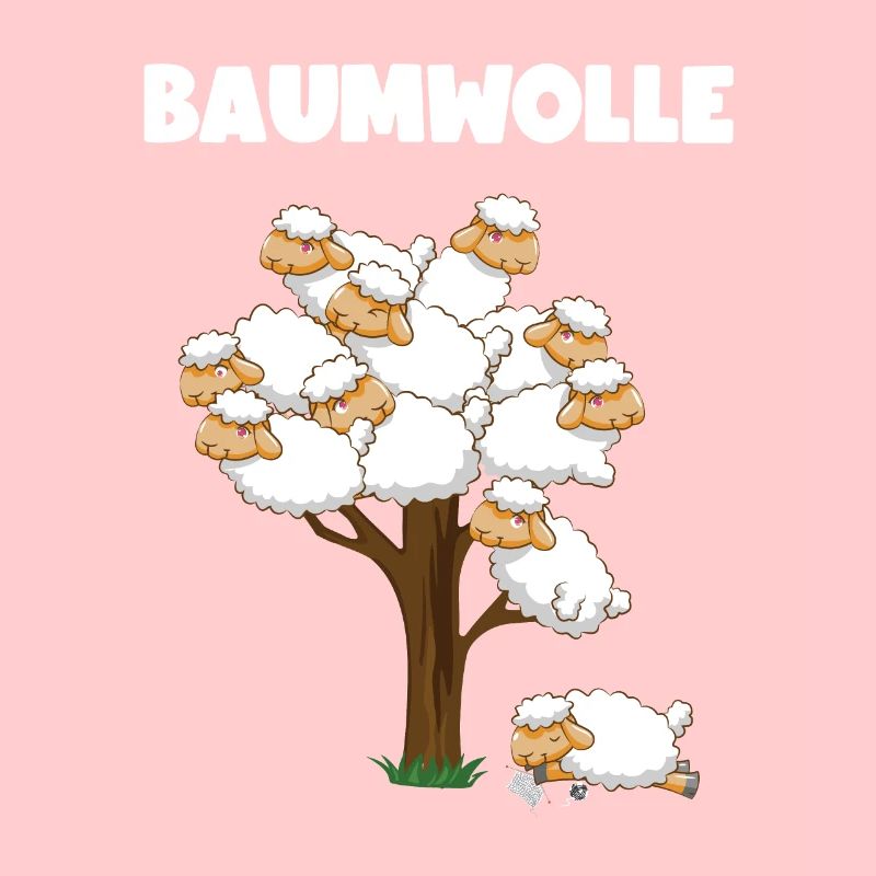 Lustiger Comic Baumwolle Schaf Spruch Geschenk