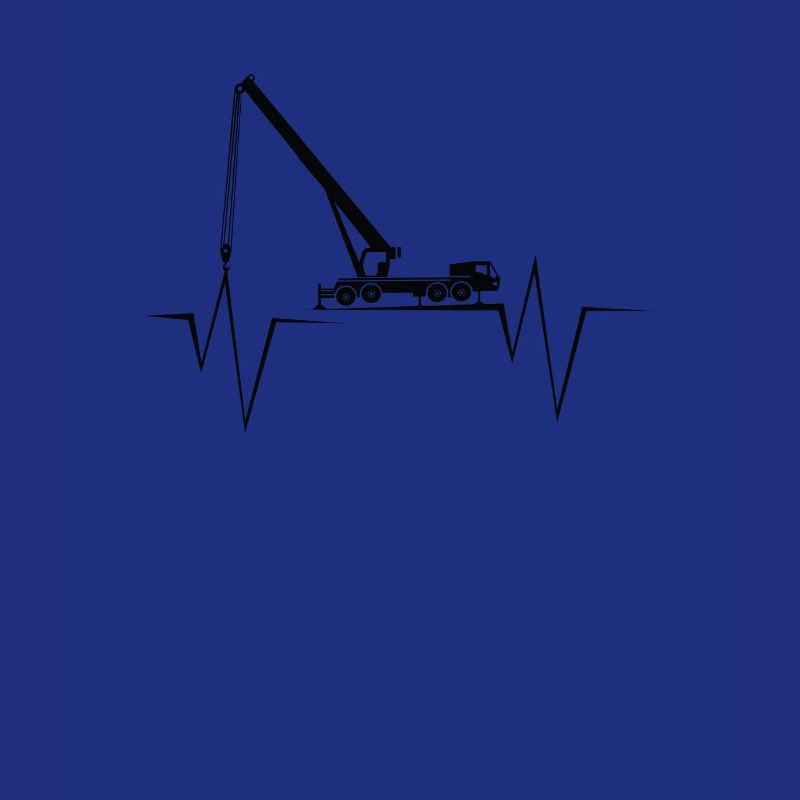 Crane Crane Operator Construction Site Crane Driver Heartbeat