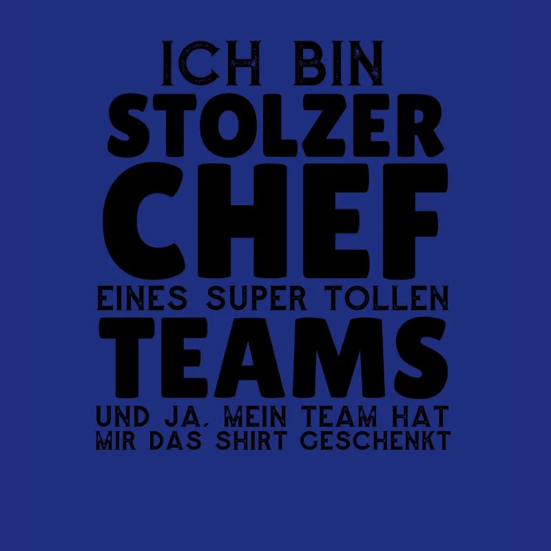 Stolzer Chef eines tollen Teams